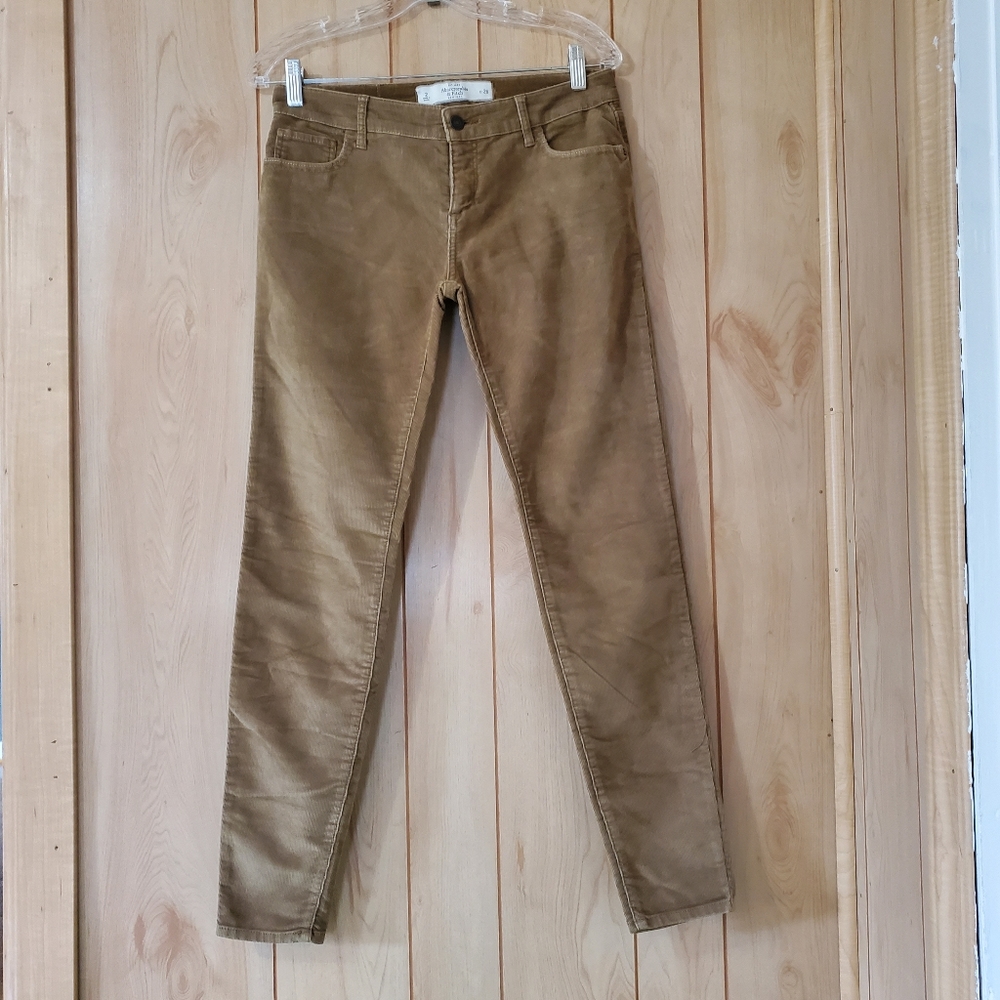 Abercrombie & Fitch, Tan Corduroy Pants Size 2 - W 26